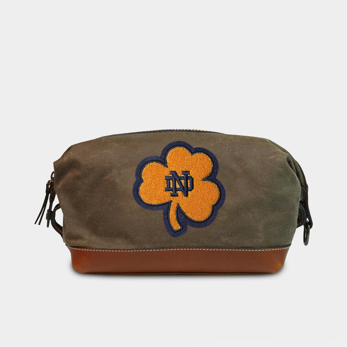 Notre Dame Fighting Irish Gold "Shamrock" Pro Waxed Canvas Dopp Kit