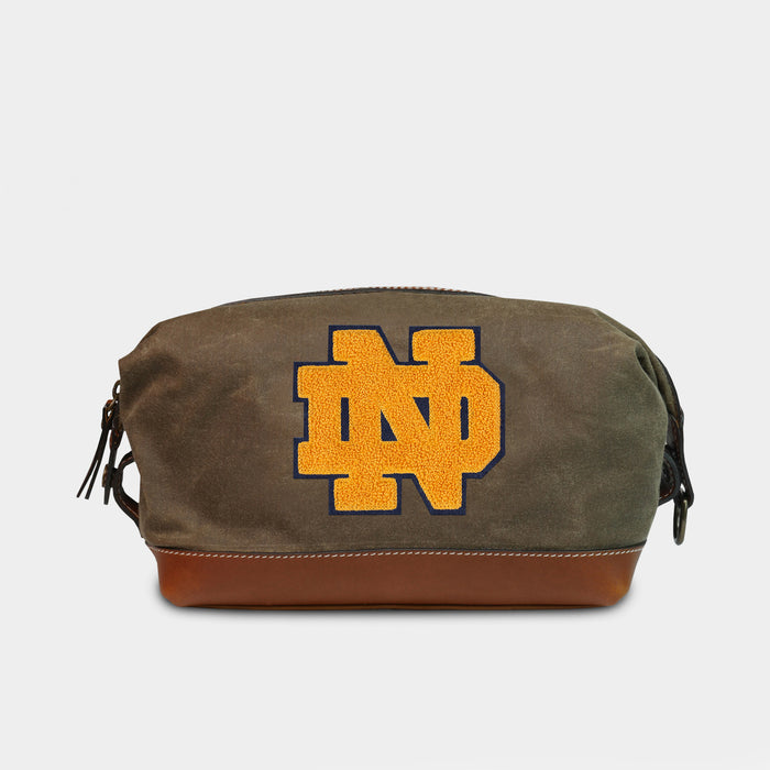 Notre Dame Fighting Irish "ND" Pro Waxed Canvas Dopp Kit