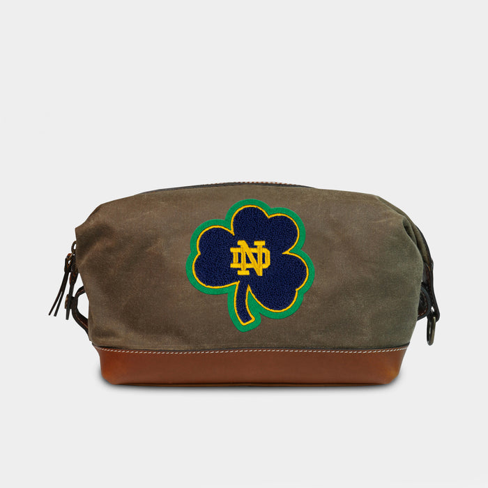 Notre Dame Fighting Irish "Shamrock" Pro Waxed Canvas Dopp Kit