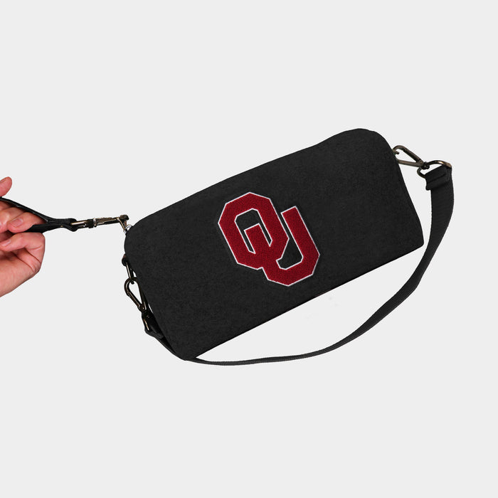 Oklahoma Sooners Black Wool Locker Room Bag