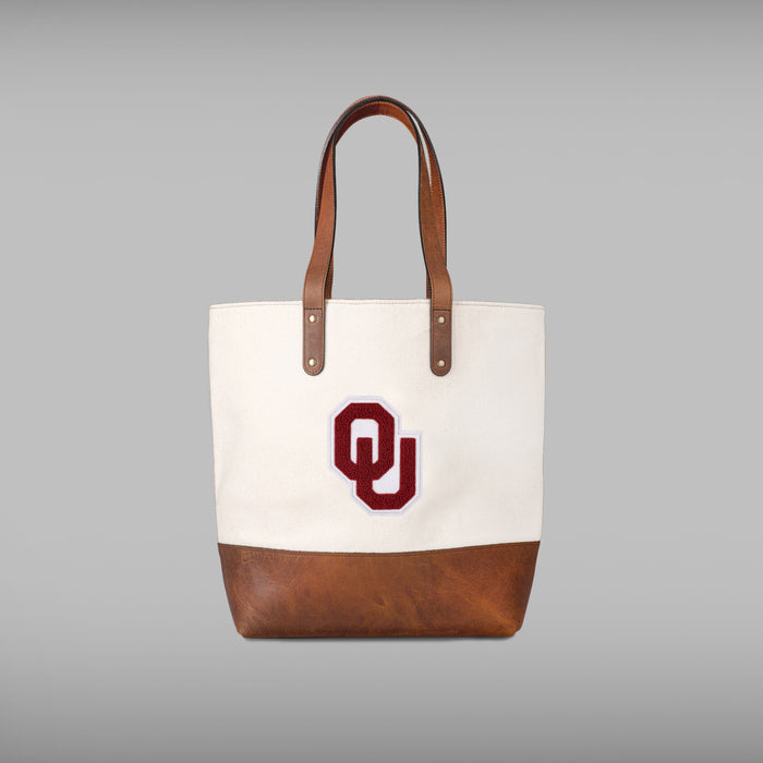 Oklahoma Sooners Cream Tote Bag