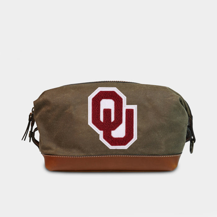 Oklahoma Sooners Pro Waxed Canvas Dopp Kit