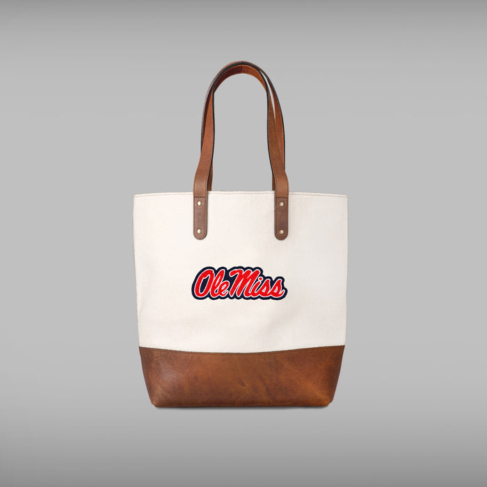 Ole Miss Rebels "Ole Miss" Cream Tote Bag