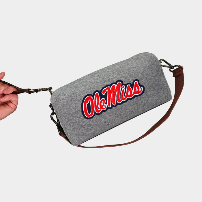Ole Miss Rebels "Ole Miss"Grey Wool Locker Room Bag