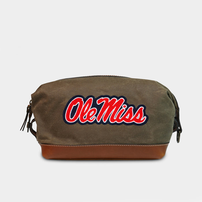 Ole Miss Rebels "Ole Miss" Pro Waxed Canvas Dopp Kit