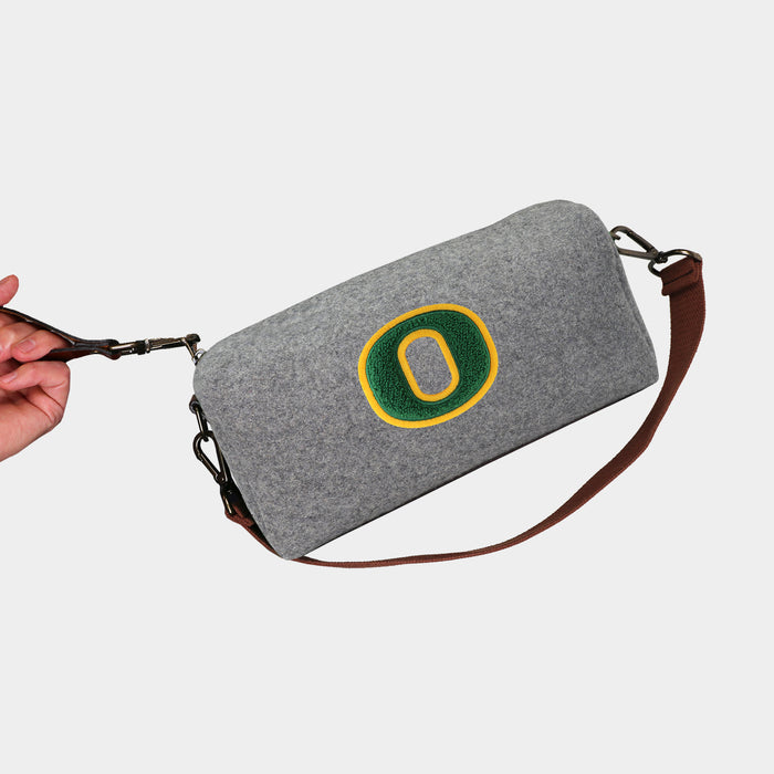 Oregon Ducks Grey Wool Locker Room Bag