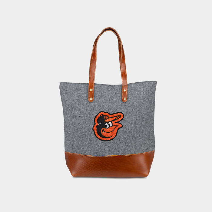 Baltimore Orioles Grey Tote Bag