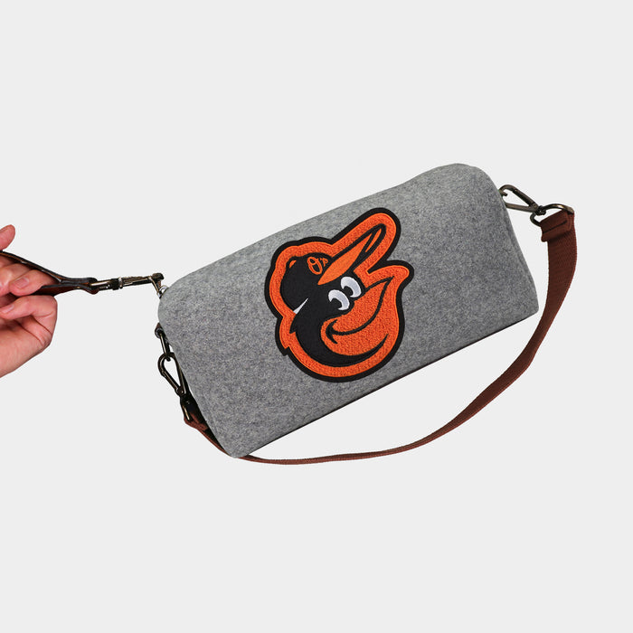 Baltimore Orioles Grey Wool Locker Room Bag