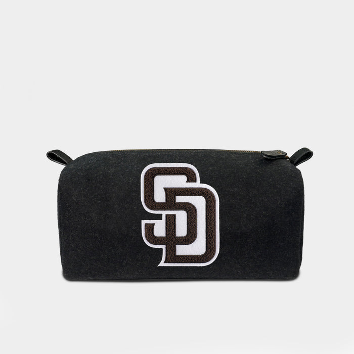 San Diego Padres "SD" Black Wool Dopp Kit