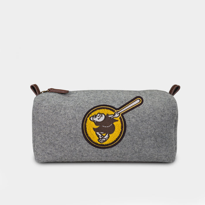 San Diego Padres "Padre" Grey Wool Dopp Kit