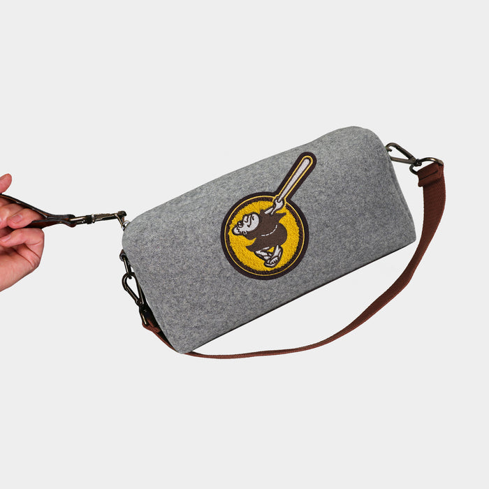 San Diego Padres "Padre" Grey Wool Locker Room Bag