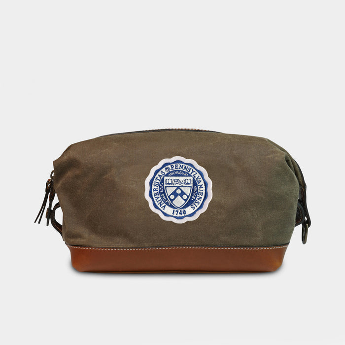 Penn Quakers "Seal" Pro Waxed Canvas Dopp Kit