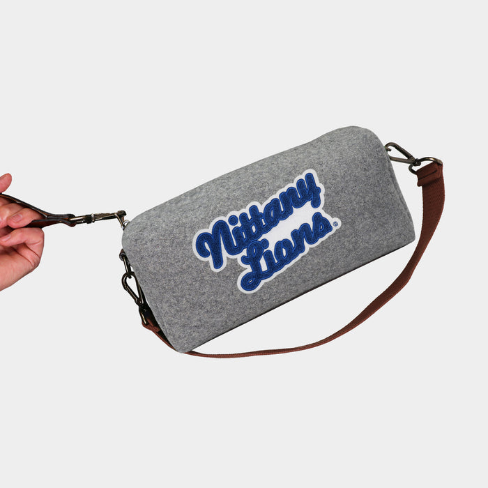Penn State Vintage Nittany Lions Grey Wool Locker Room Bag