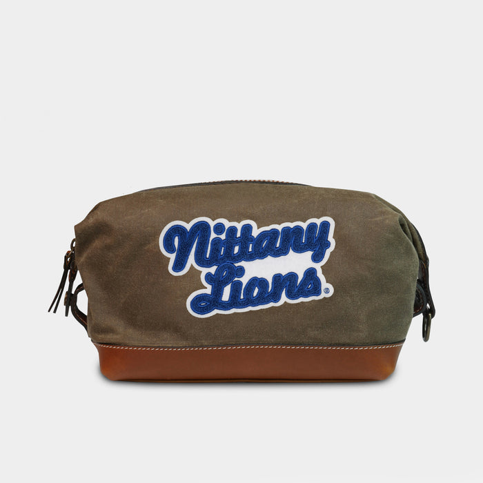 Penn State Vintage Nittany Lions Pro Waxed Canvas Dopp Kit