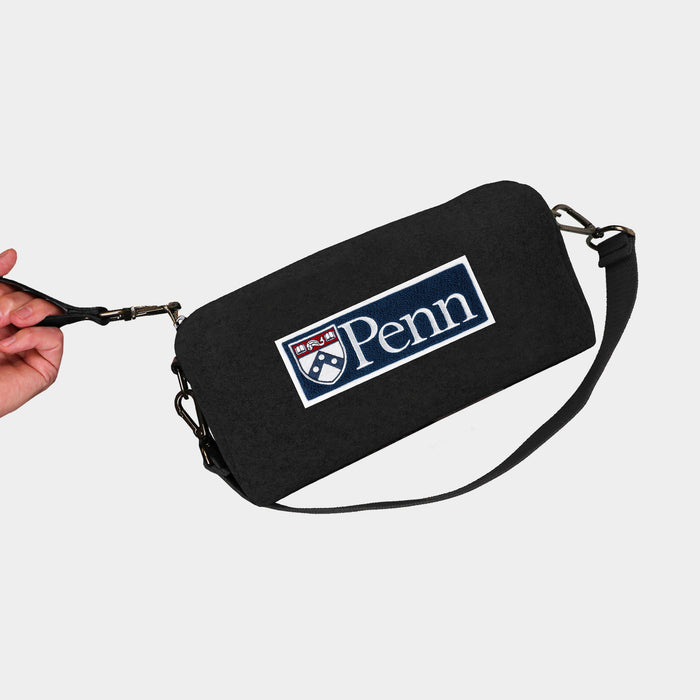 Penn Quakers Black Wool Locker Room Bag