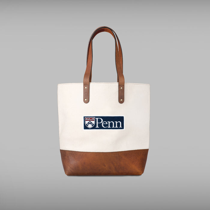 Penn Quakers Cream Tote Bag