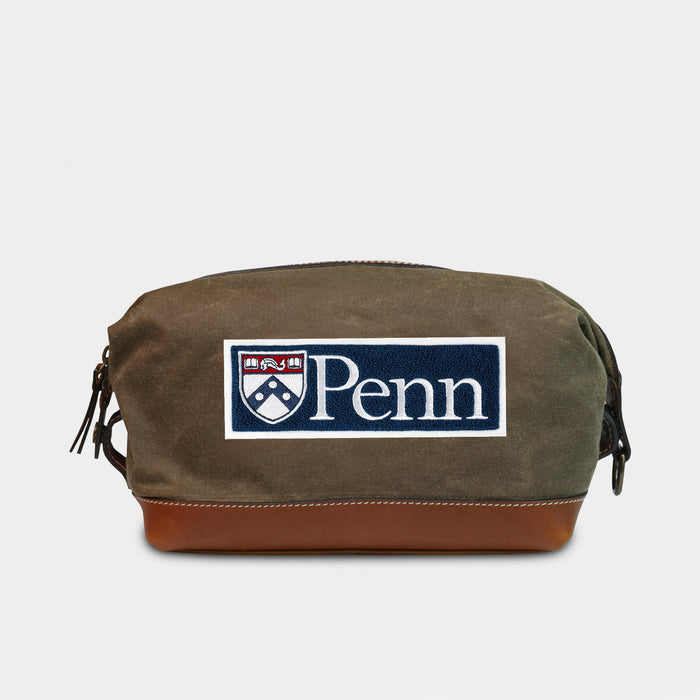 Penn Quakers Pro Waxed Canvas Dopp Kit