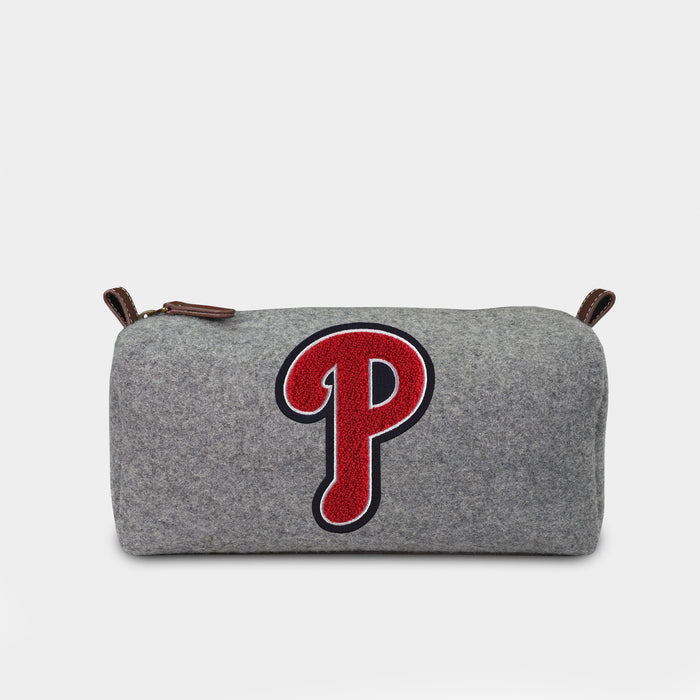 Philadelphia Phillies "P" Grey Wool Dopp Kit