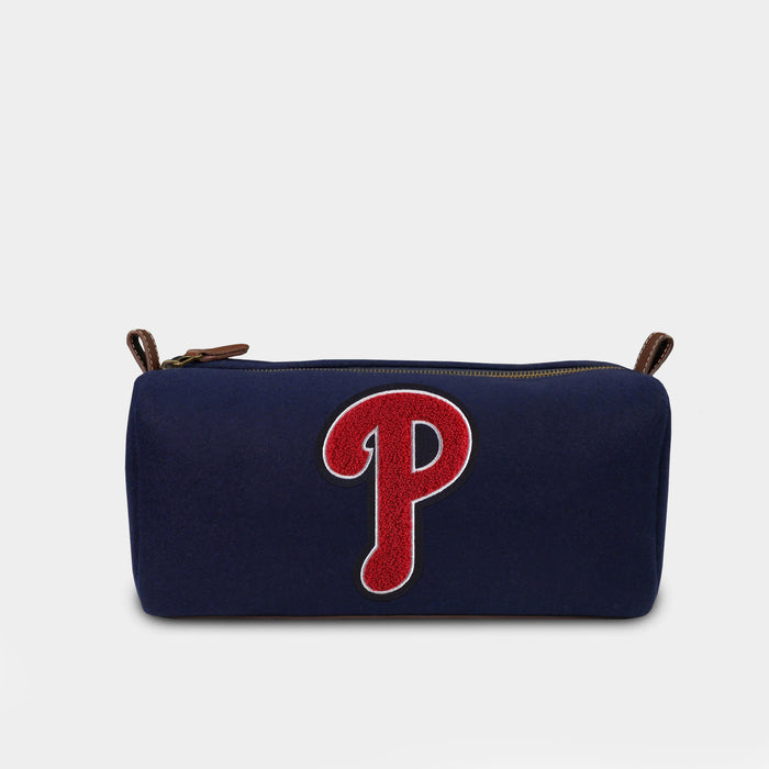 Philadelphia Phillies "P" Navy Wool Dopp Kit