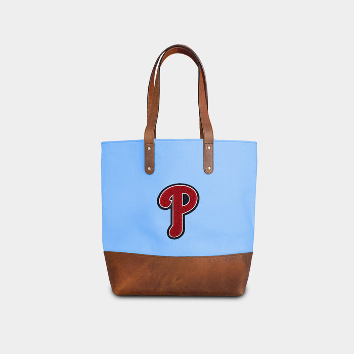 Philadelphia Phillies "P" Carolina Blue Tote Bag