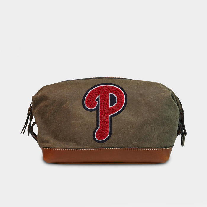 Philadelphia Phillies "P" Pro Waxed Canvas Dopp Kit