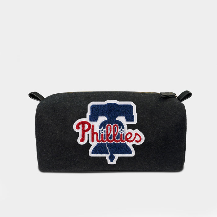 Philadelphia Phillies Black Wool Dopp Kit