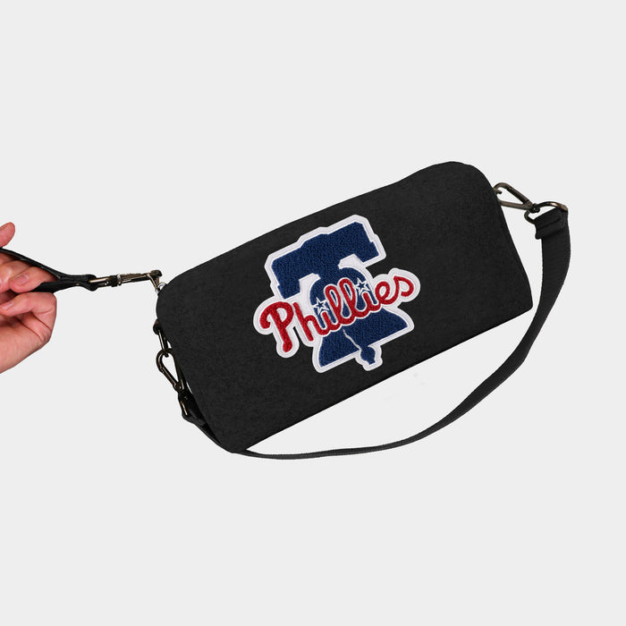 Philadelphia Phillies Black Wool Locker Room Bag