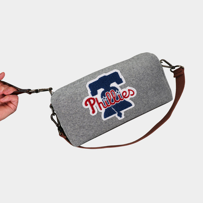 Philadelphia Phillies Grey Wool Locker Room Bag