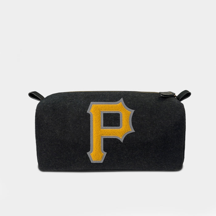 Pittsburgh Pirates Black Wool Dopp Kit