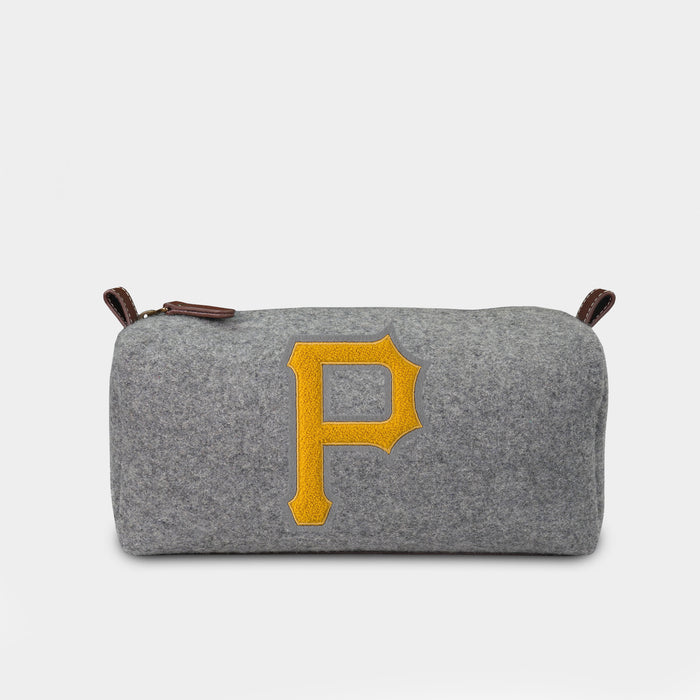 Pittsburgh Pirates Grey Wool Dopp Kit