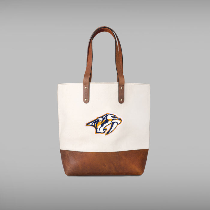 Nashville Predators Cream Tote Bag