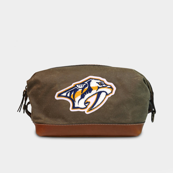 Nashville Predators Pro Waxed Canvas Dopp Kit