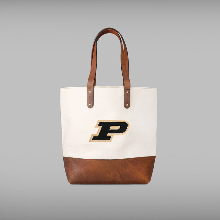 Purdue Boilermakers Cream Tote Bag