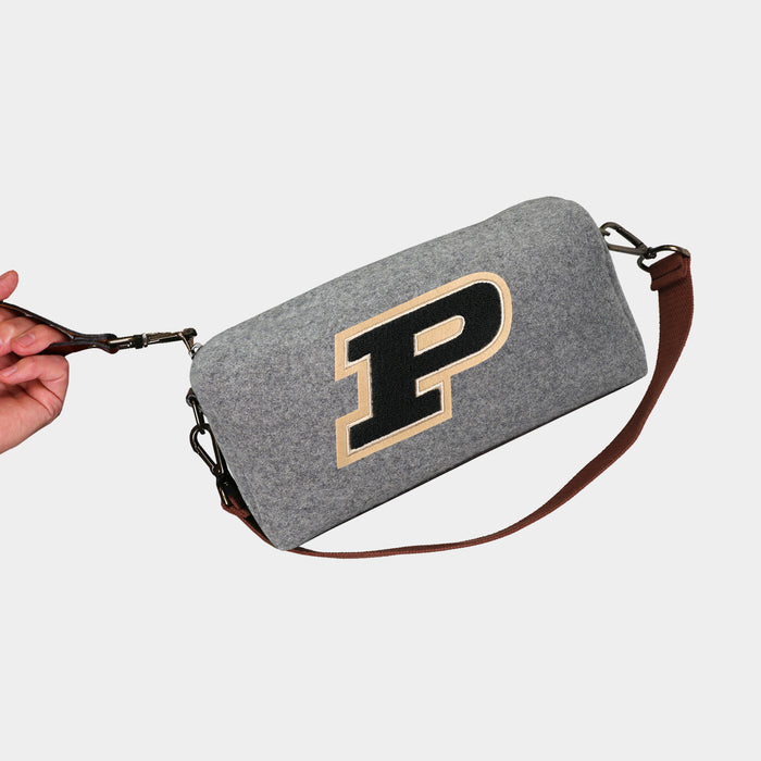 Purdue Boilermakers Grey Wool Locker Room Bag