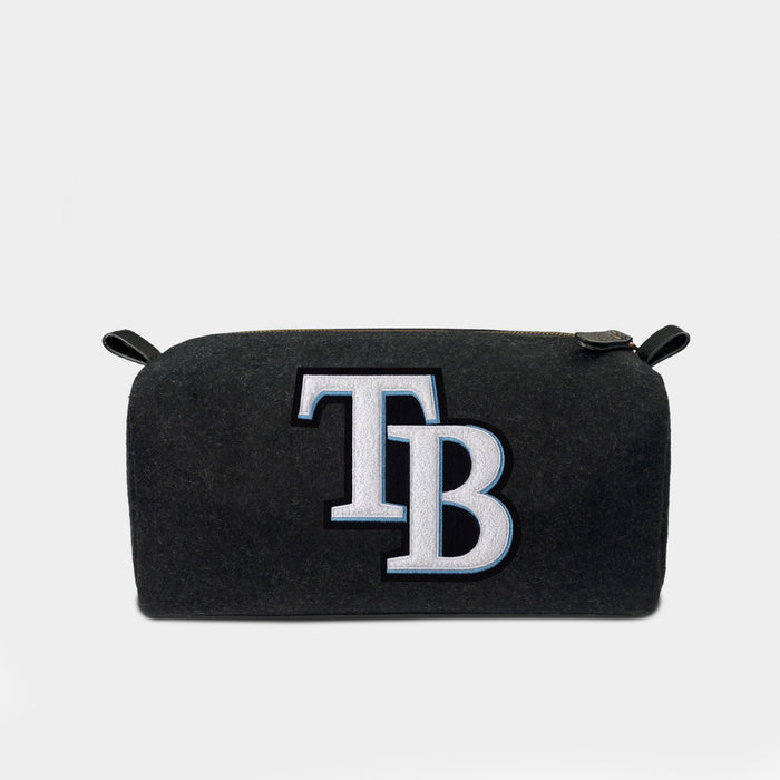 Tampa Bay Rays "TB" Black Wool Dopp Kit