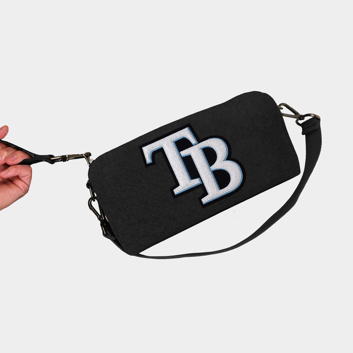 Tampa Bay Rays "TB" Black Wool Locker Room Bag