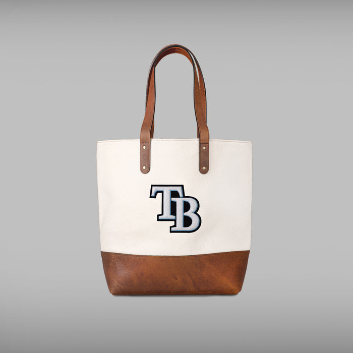 Tampa Bay Rays "TB" Cream Tote Bag