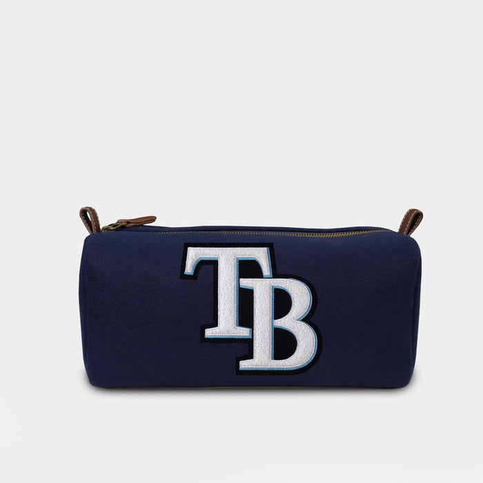 Tampa Bay Rays "TB" Navy Wool Dopp Kit