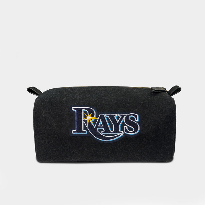 Tampa Bay Rays Black Wool Dopp Kit
