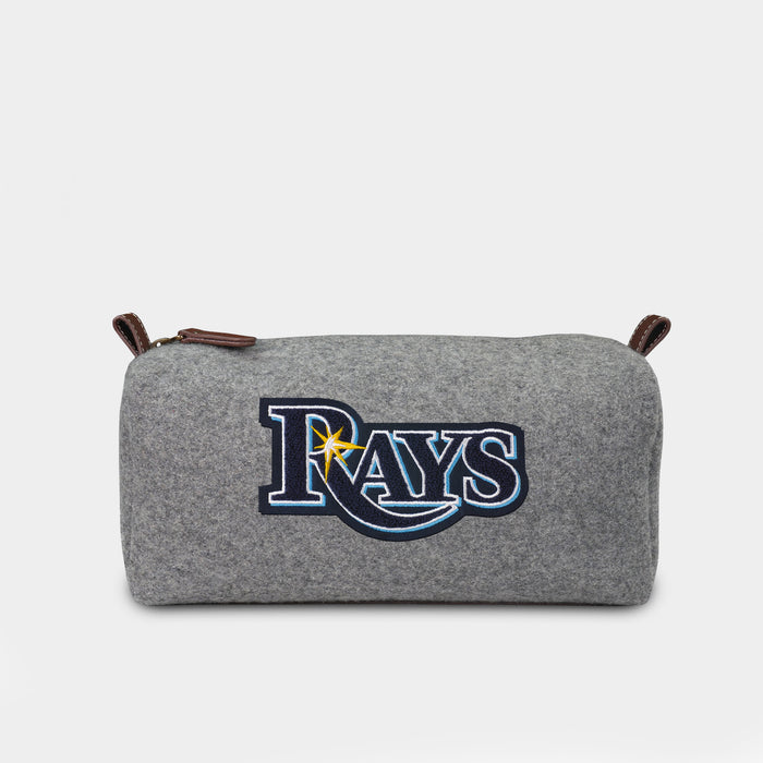 Tampa Bay Rays Grey Wool Dopp Kit