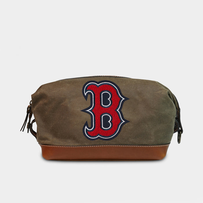 Boston Red Sox "B" Pro Waxed Canvas Dopp Kit