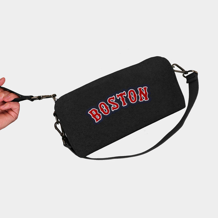 Boston Red Sox "Boston" Black Wool Locker Room Bag