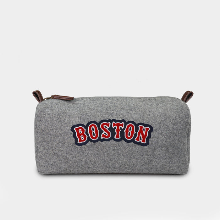 Boston Red Sox "Boston" Grey Wool Dopp Kit