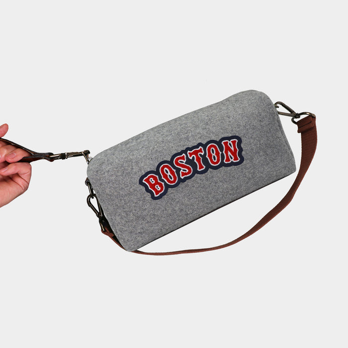 Boston Red Sox "Boston" Grey Wool Locker Room Bag