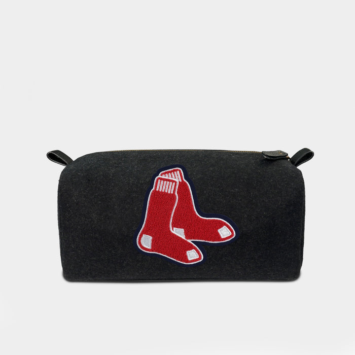 Boston Red Sox "Socks" Black Wool Dopp Kit