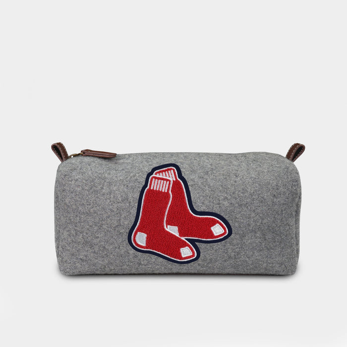 Boston Red Sox "Socks" Grey Wool Dopp Kit