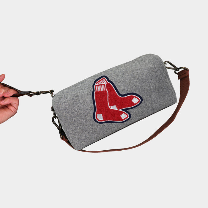 Boston Red Sox "Socks" Grey Wool Locker Room Bag