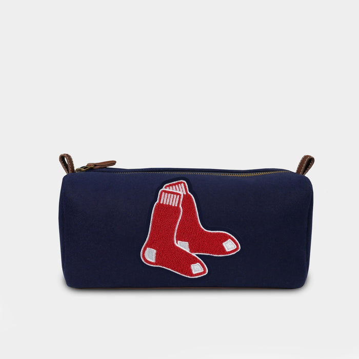 Boston Red Sox "Socks" Navy Wool Dopp Kit