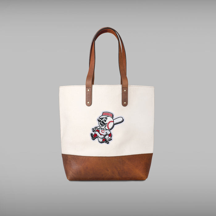 Cincinnati Reds "Mr. Redlegs" Cream Tote Bag