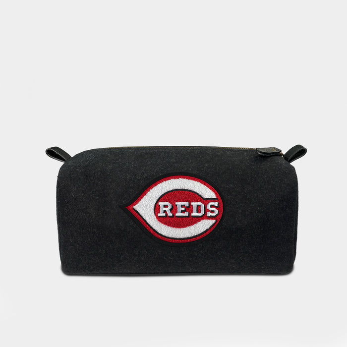 Cincinnati Reds Black Wool Dopp Kit